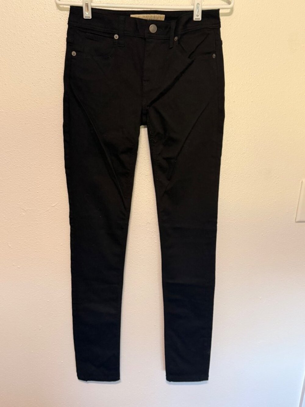 Burberry Bret Denim Jeans Black Slim Waist 27
